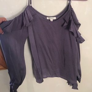 Franchesca’s purple silk long sleeve